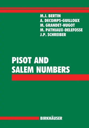 Cover of Pisot and Salem Numbers