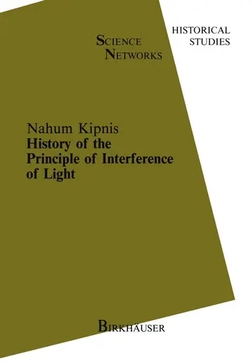 Cover of History of the Principle of Interference of Light