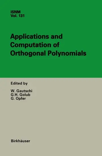 Cover of Applications and Computation of Orthogonal Polynomials