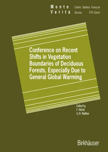 Cover of Conference on Recent Shifts in Vegetation Boundaries of Deciduous Forests, Especially Due to General Global Warming