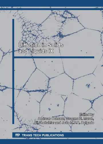 Cover of Diffusion in Solids and Liquids IX