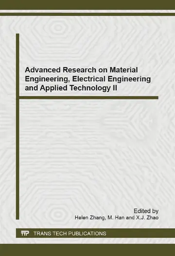 Cover of Advanced Research on Material Engineering, Electrical Engineering and Applied Technology II