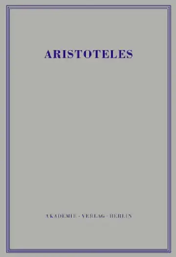 Cover of Werke, BAND 7, Eudemische Ethik
