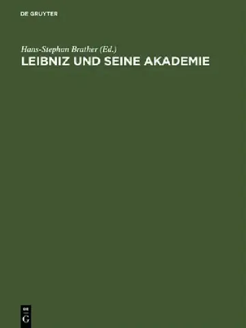 Cover of Leibniz und seine Akademie