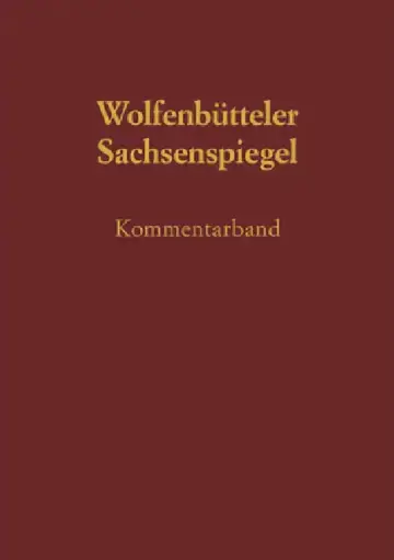 Cover of Sachsenspiegel