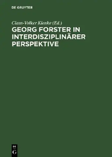 Cover of Georg Forster in interdisziplinärer Perspektive
