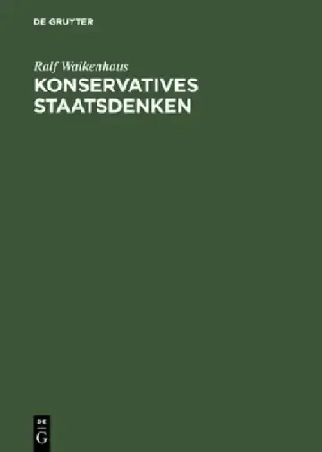 Cover of Konservatives Staatsdenken