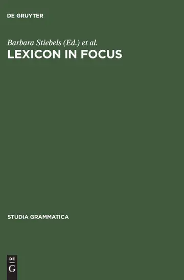 Cover of Lexicon in Focus