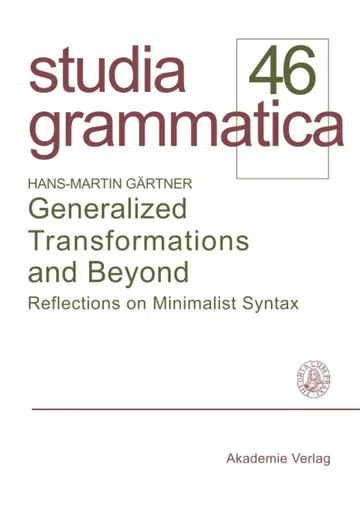 Cover of Generalized Transformations and Beyond