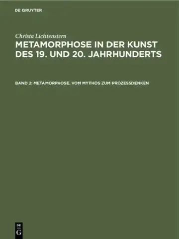 Cover of Metamorphose. Vom Mythos Zum Prozeßdenken