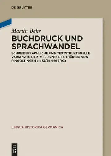 Cover of Buchdruck und Sprachwandel