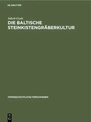 Cover of Die baltische Steinkistengräberkultur