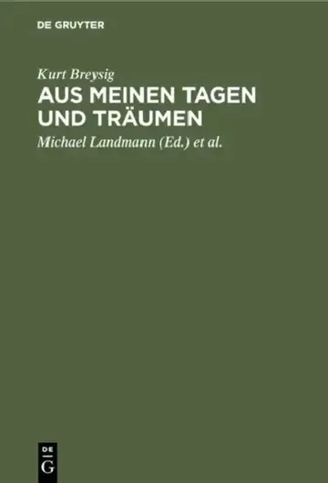 Cover of Aus meinen Tagen und Träumen
