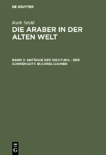 Cover of Anfänge der Dichtung - Der Sonnengott. Buchreligionen