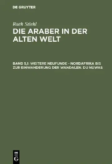 Cover of Weitere Neufunde - Nordafrika Bis Zur Einwanderung Der Wandalen - Du Nuwas
