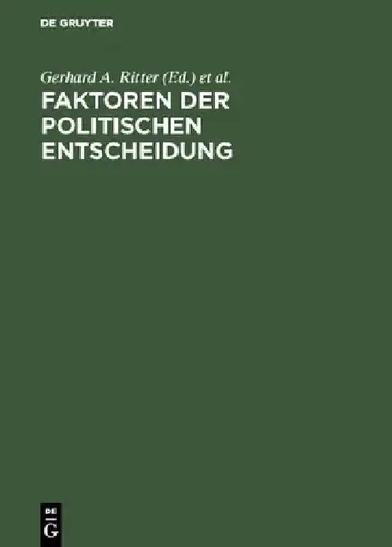 Cover of Faktoren der politischen Entscheidung