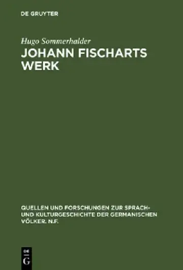 Cover of Johann Fischarts Werk