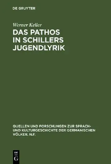 Cover of Das Pathos in Schillers Jugendlyrik