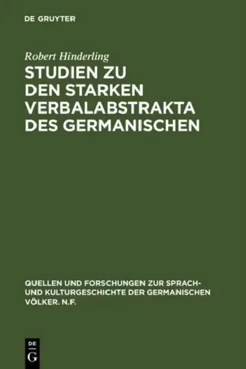 Cover of Studien Zu Den Starken Verbalabstrakta Des Germanischen