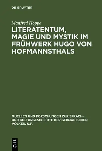Cover of Literatentum, Magie und Mystik im Frühwerk Hugo von Hofmannsthals