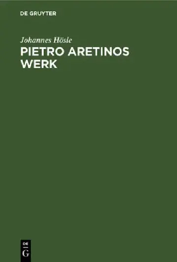 Cover of Pietro Aretinos Werk