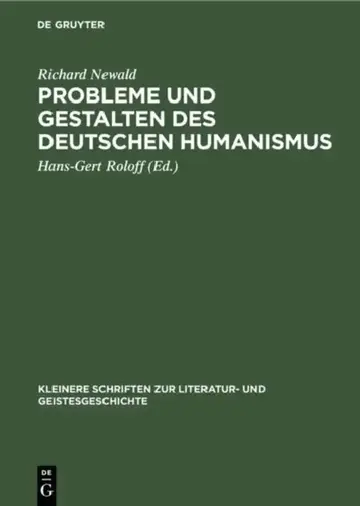 Cover of Probleme und Gestalten des deutschen Humanismus