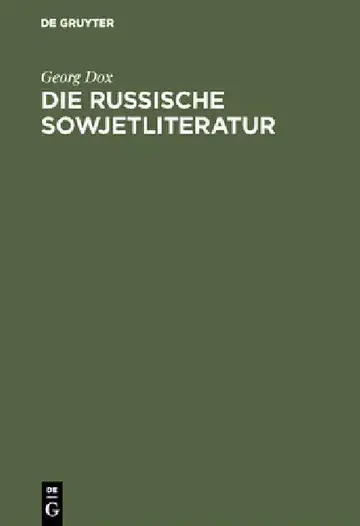 Cover of Die russische Sowjetliteratur