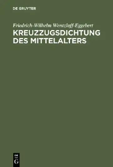 Cover of Kreuzzugsdichtung des Mittelalters