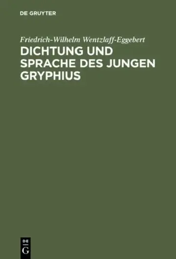 Cover of Dichtung und Sprache des jungen Gryphius