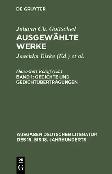Cover of Ausgewählte Werke, Bd 1, Gedichte und Gedichtübertragungen