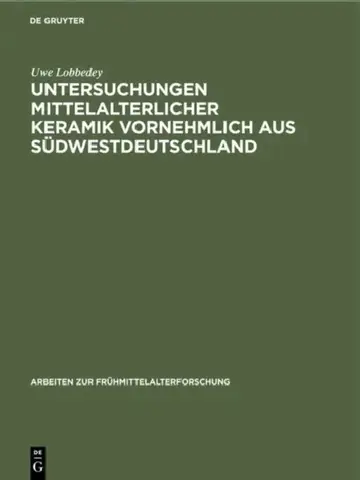 Cover of Untersuchungen mittelalterlicher Keramik vornehmlich aus Südwestdeutschland