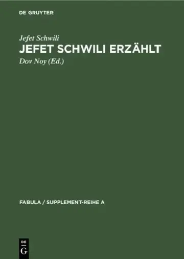 Cover of Jefet Schwili erzählt