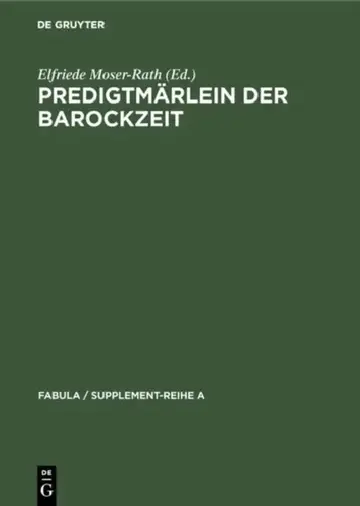 Cover of Predigtmärlein der Barockzeit