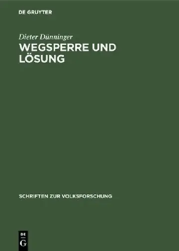 Cover of Wegsperre und Lösung
