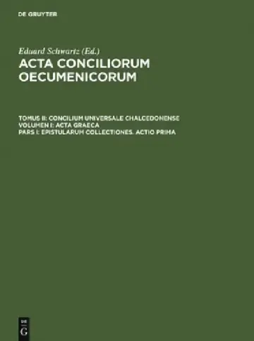 Cover of Epistularum Collectiones. Actio Prima