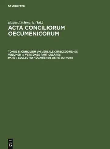 Cover of Collectio Novariensis de re Eutychis
