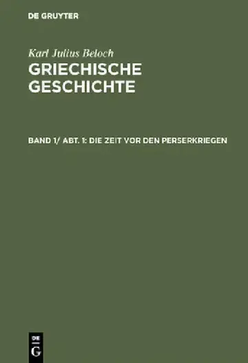 Cover of Die Zeit vor den Perserkriegen