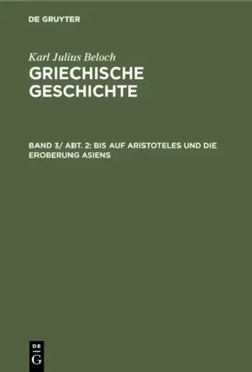 Cover of Bis Auf Aristoteles Und Die Eroberung Asiens