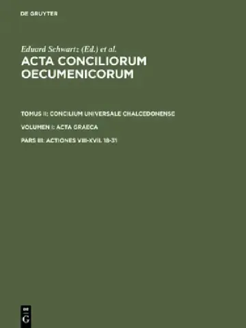 Cover of Actiones VIII-XVII. 18-31