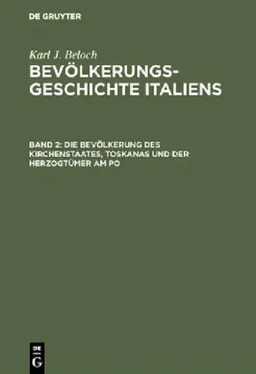 Cover of Die Bevölkerung Des Kirchenstaates, Toskanas Und Der Herzogtümer Am Po