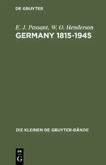 Cover of Germany 1815-1945