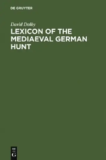 Cover of Lexicon of the Mediaeval German Hunt