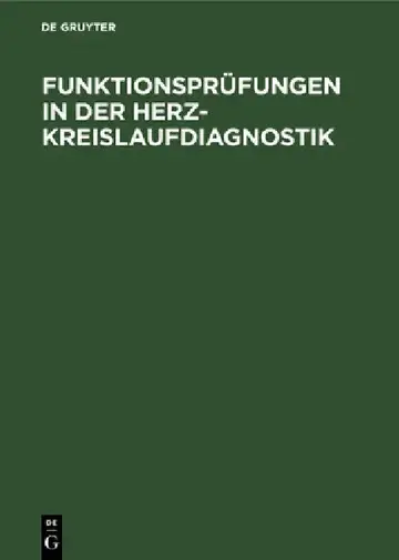 Cover of Funktionsprüfungen in der Herz-Kreislaufdiagnostik