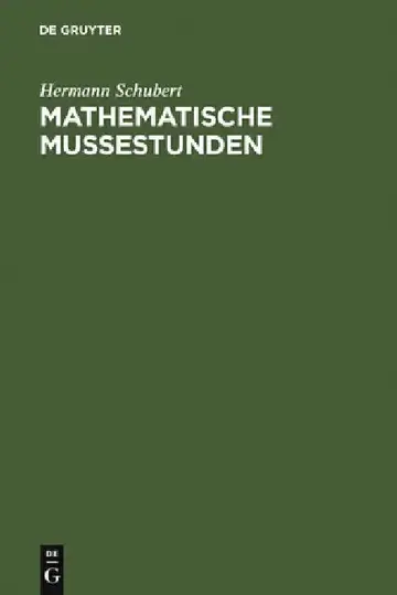 Cover of Mathematische Mußestunden