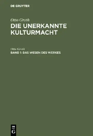 Cover of Das Wesen des Werkes
