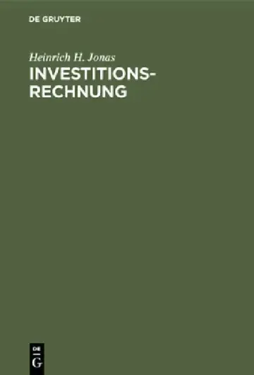 Cover of Investitionsrechnung