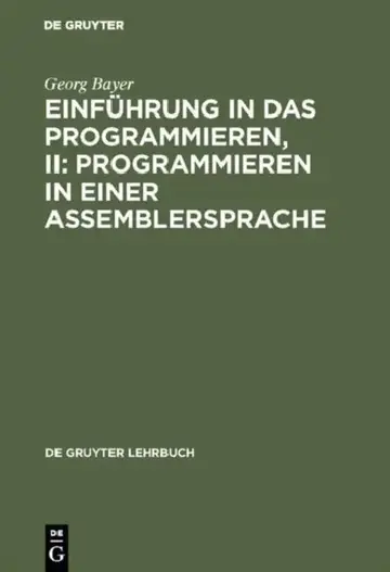 Cover of Einführung in das Programmieren, II