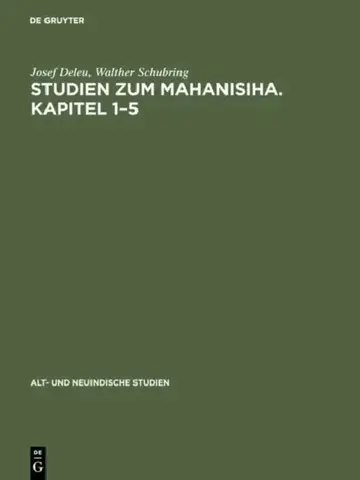 Cover of Studien Zum Mahanisiha. Kapitel 1-5