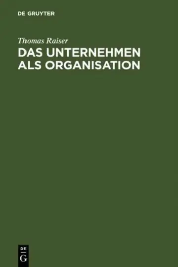 Cover of Das Unternehmen als Organisation