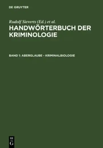 Cover of Aberglaube - Kriminalbiologie